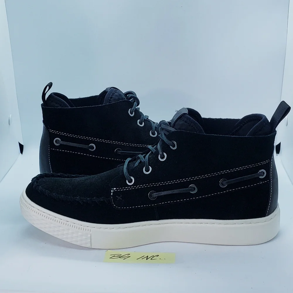 Polo Ralph Lauren Chukka 100 Black Suede Sneaker Boots Mens sz 8.5 NEW MSRP $150